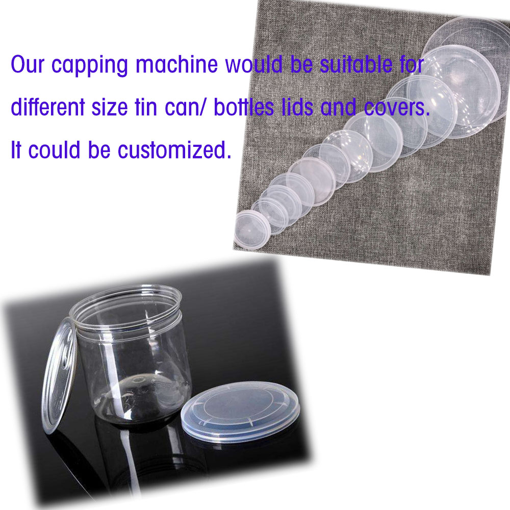 Tin Can Capping Machine Cans Clear Cover Capper