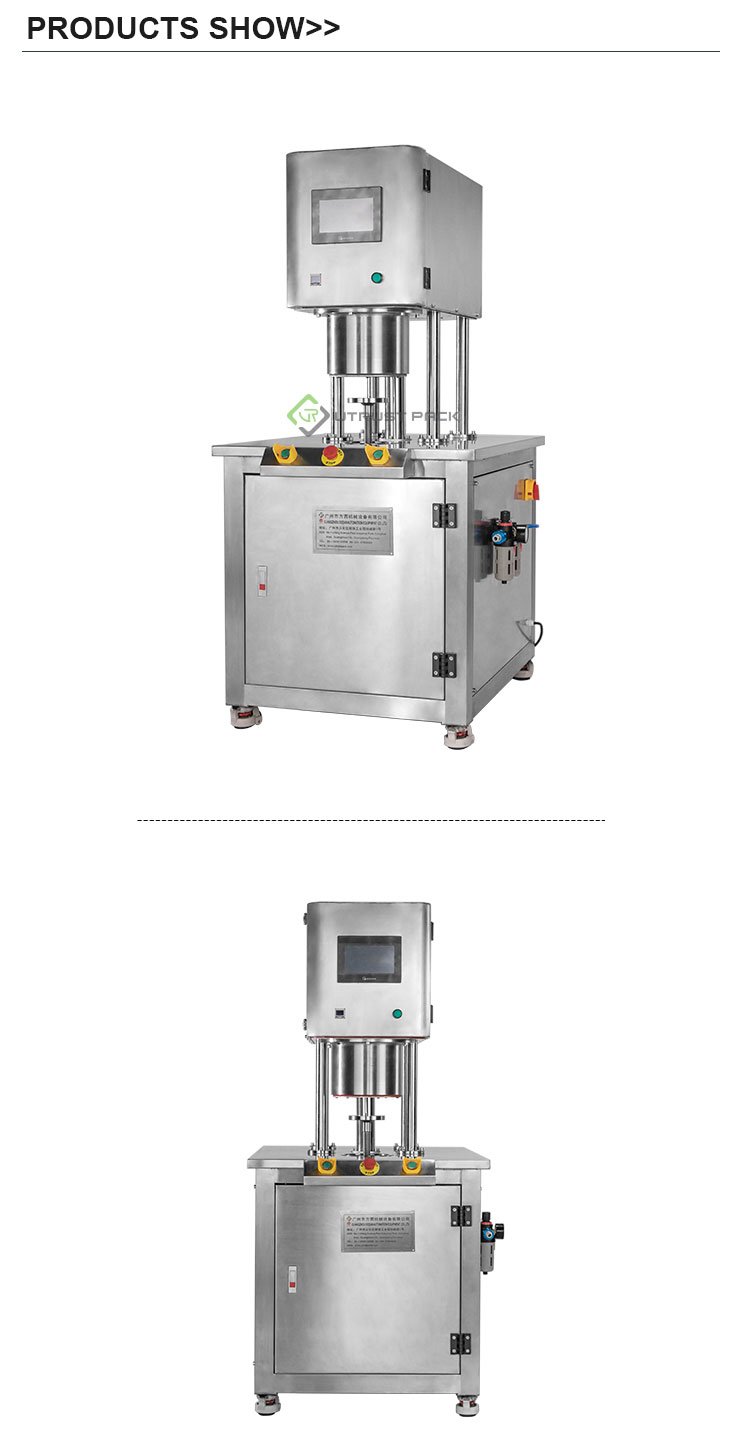 semi automatic can vacuum nitrogen filling sealing machine