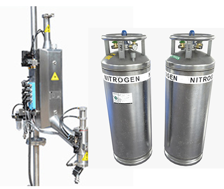 Food grade liquid nitrogen doser equipment