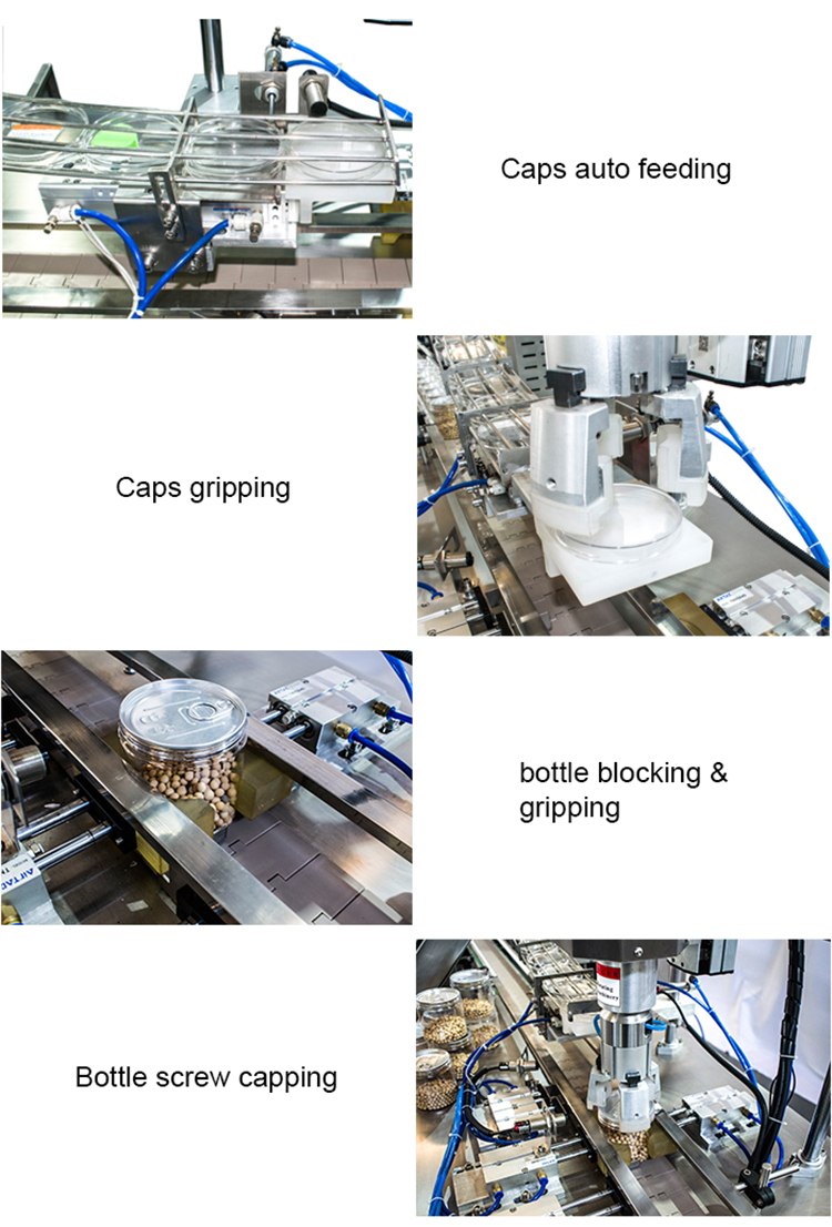capping machine for glass jars