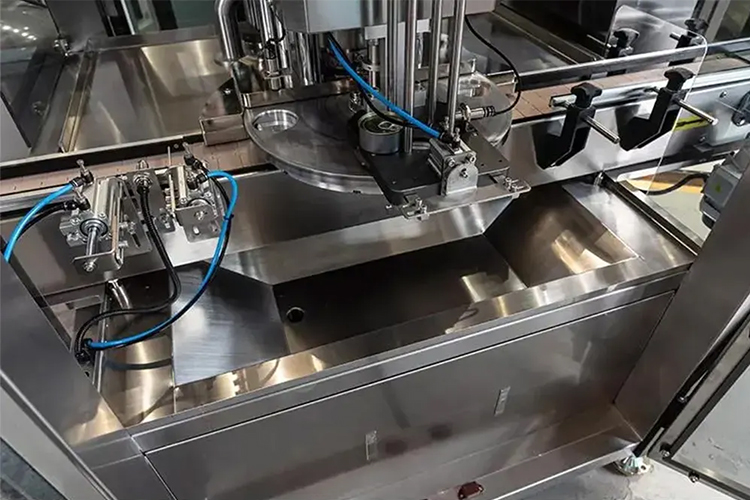 wet food automatic vacuum can sealing machine