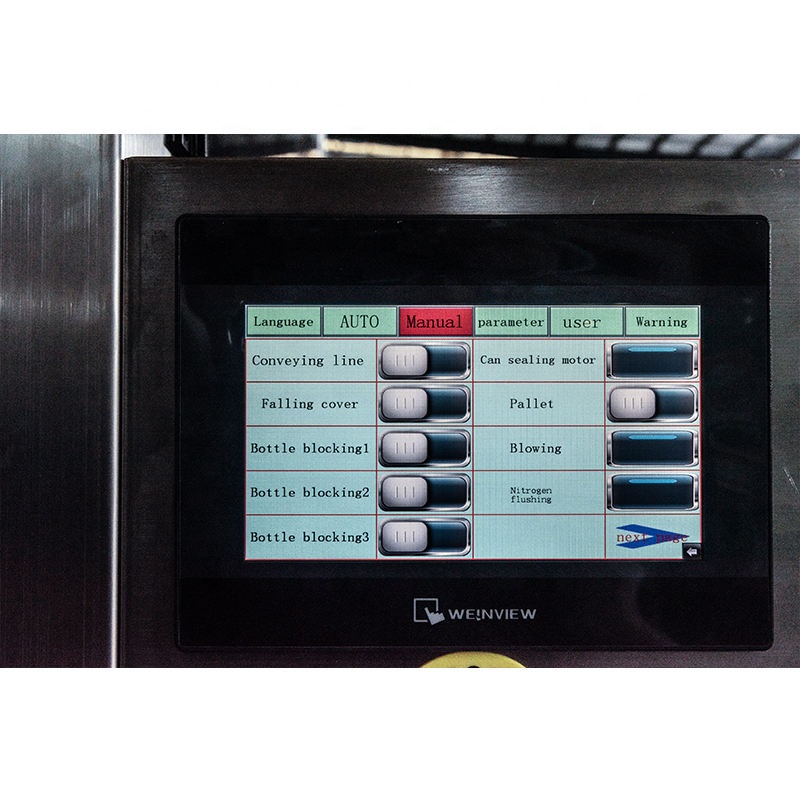 Máquina automática de llenado de nitrógeno al vacío de nueces enlatadas