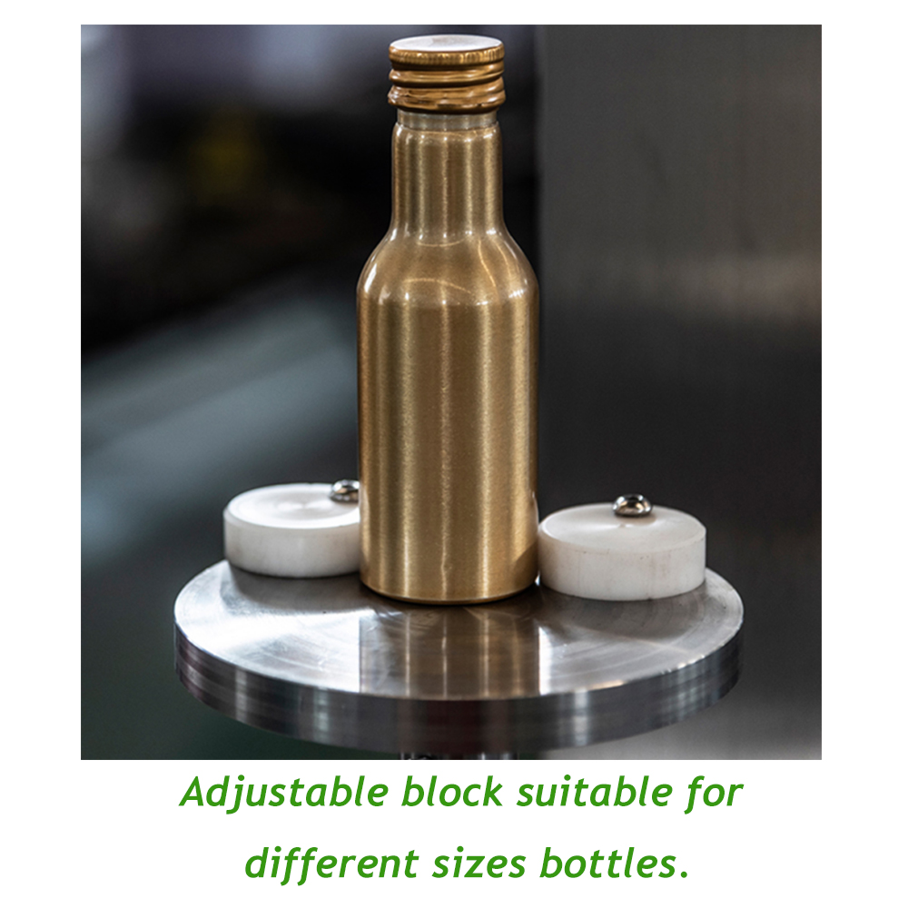 Taponadora semiautomática de aluminio para botellas de jugo, máquina de bloqueo de tapas de aluminio