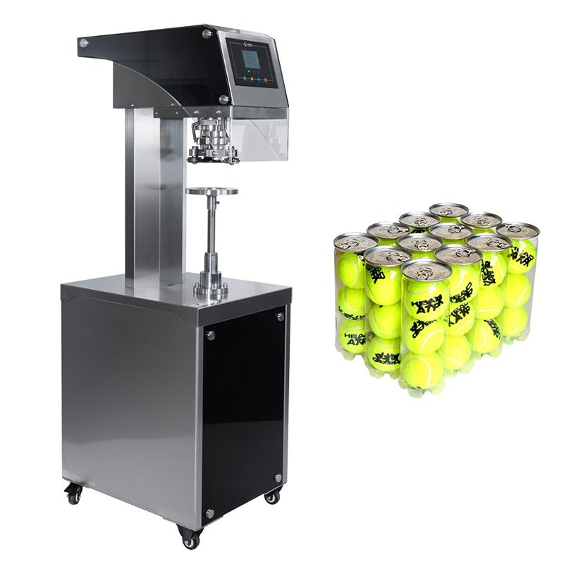 Máquina semiautomática manual de sellado de latas de refrescos de plástico pop de metal para alimentos y bebidas