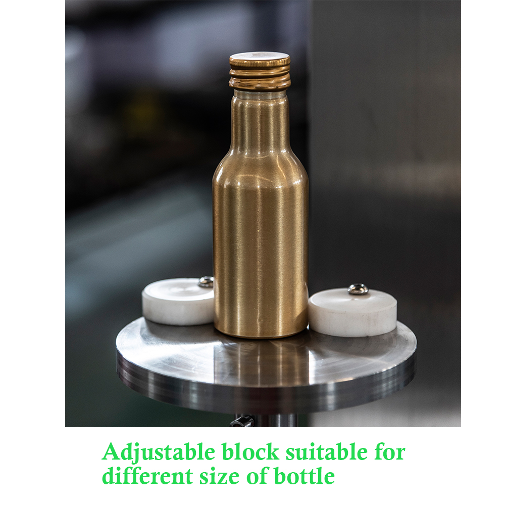 Máquina de tapado de frasco de tornillo de vino de botella de vidrio eléctrica semiautomática para licor