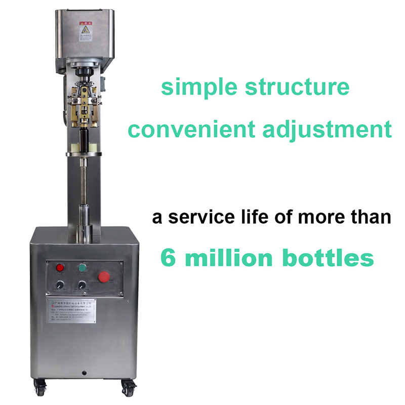 Stelvin máquina semiautomática de tapado de botellas manual de cerveza de vidrio de plástico PET de aluminio para vino