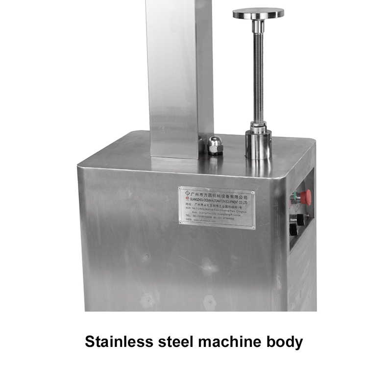 Semiautomática de 12 a 33 mm de alta calidad botella de vidrio de plástico tapas de aluminio máquina taponadora stelvin