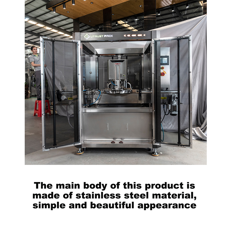 Máquina automática de sellado al vacío de latas de metal de grado alimenticio para frutas secas de 30 a 200 mm de altura