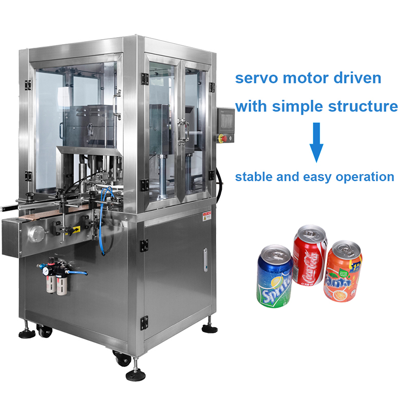Sellador automático de latas de lata de aluminio comercial para alimentos pequeños de frijol industrial inteligente
