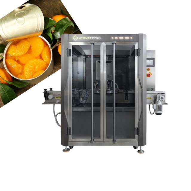 Fully Automatic Vacuum Canned Meat Pet Food Tin Can Sealing Packing Machine