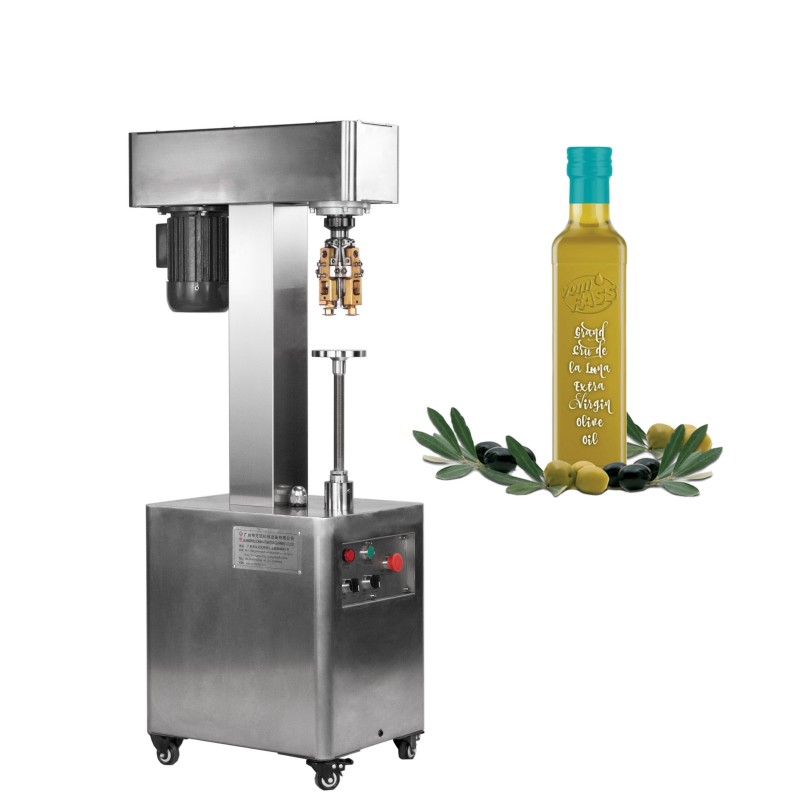 Semi-automatic Glass Bottle Olive Oil Capping Machine