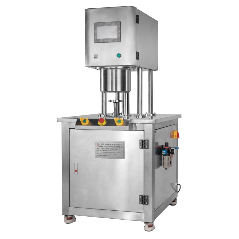 Manual Canned Food Sauce Vacuum Nitrogen Filling Sealing Machine